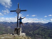 50 Alla croce del Pizzo Grande del Sornadello (1574 m) , per Raffaele la prima volta